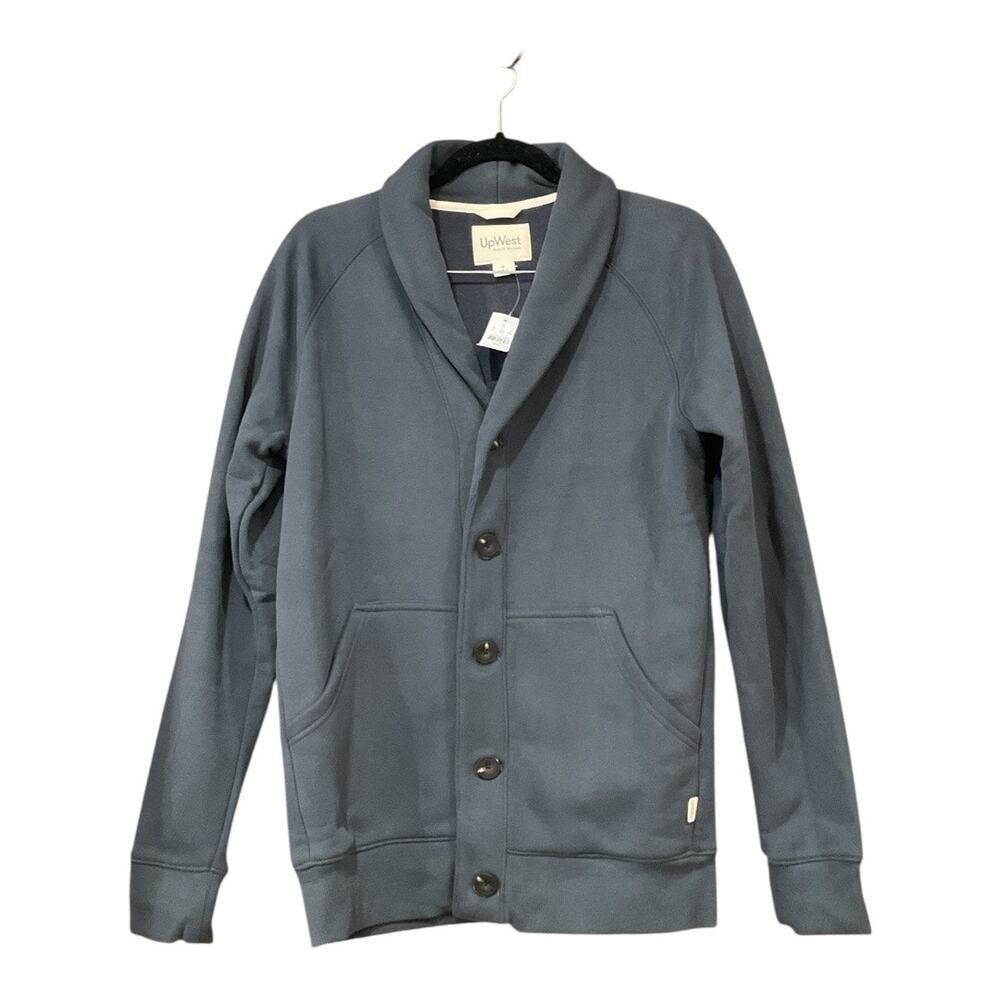 Upwest Cardigan Sweater Gray Small NWT